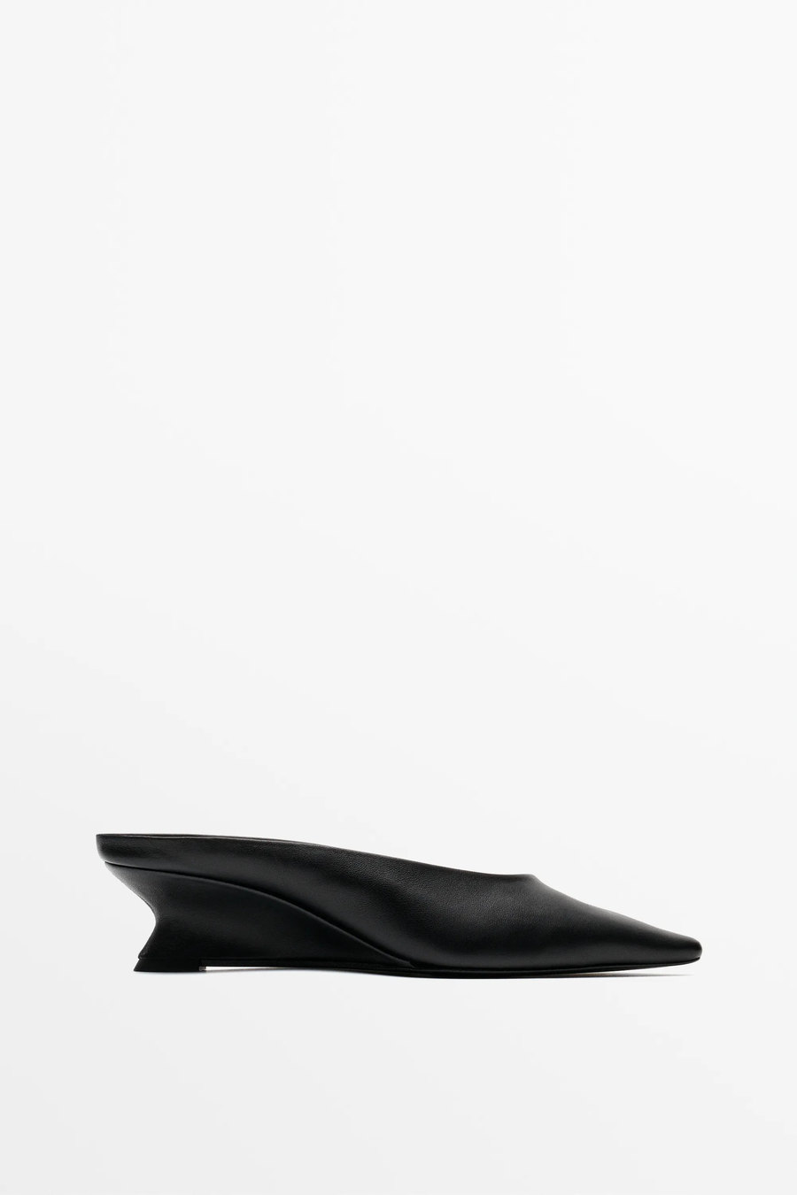Wedge heel mule shoes — Massimo Dutti Paris Fashion Week