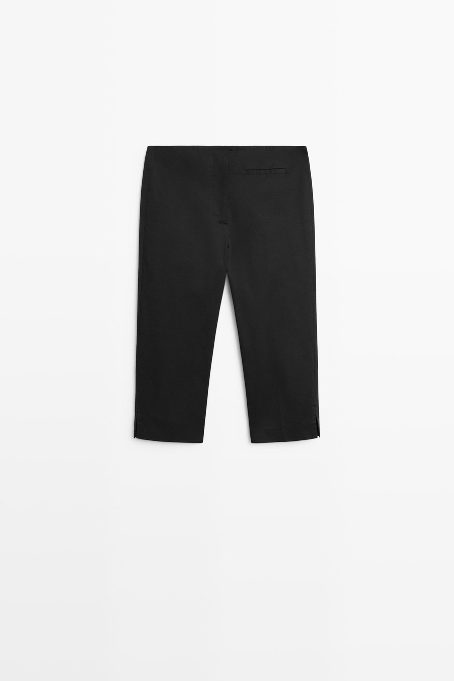 Cotton blend capri trousers — Massimo Dutti Paris Fashion Week