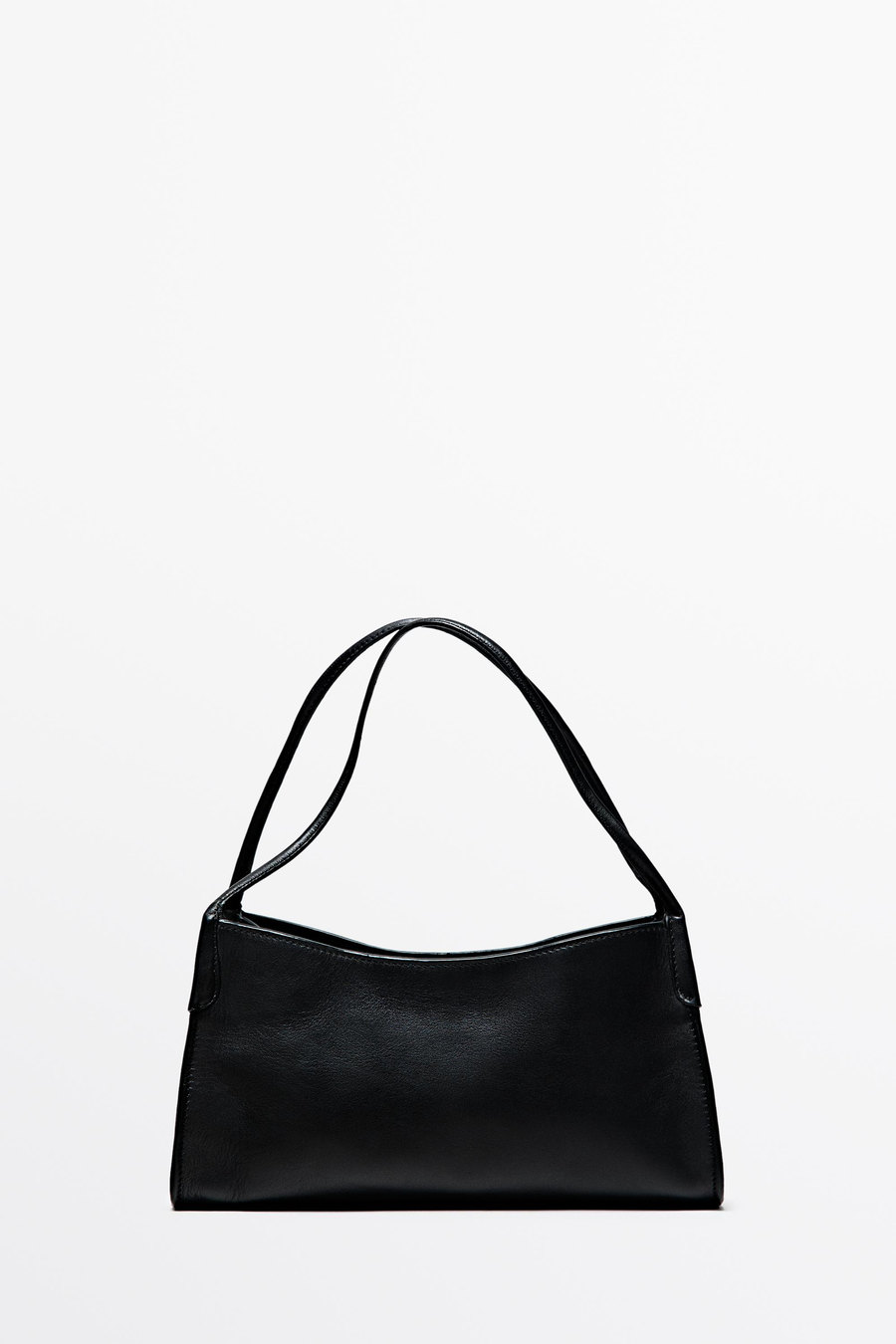 Nappa leather satchel bag — Massimo Dutti Paris Fashion Week