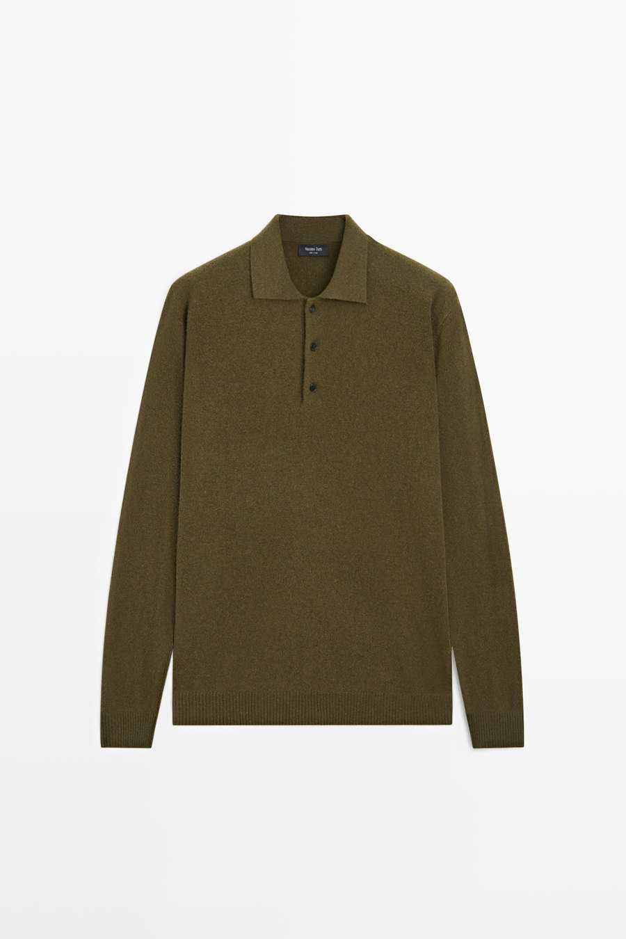Wool cashmere blend polo sweater — Massimo Dutti Paris Fashion Week