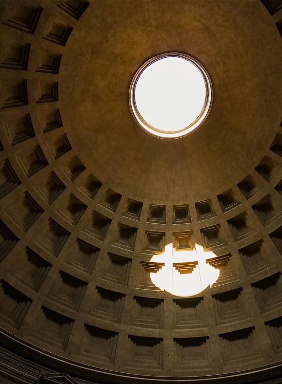 The oculus of the Pantheon dome — Rome